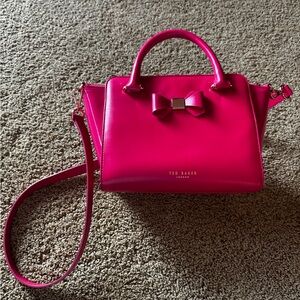 Ted Baker Fuchsia Bow Accent Satchel